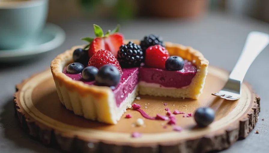 Lily's third-birthday tart: what a 3.5-year-old actually ate