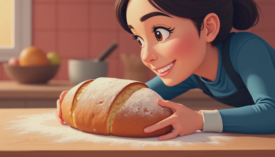 Visual context for sourdough bread recipe