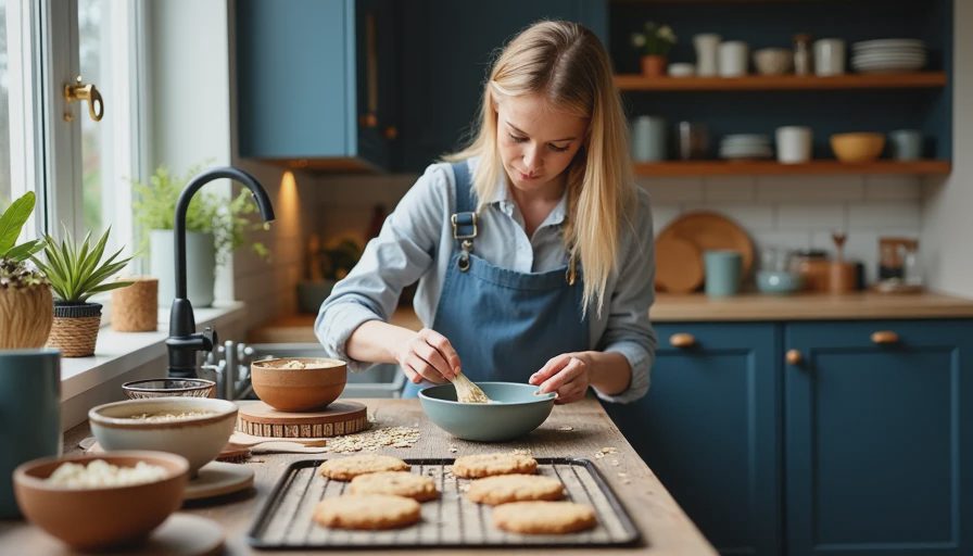 Visual context for oat cookies no flour