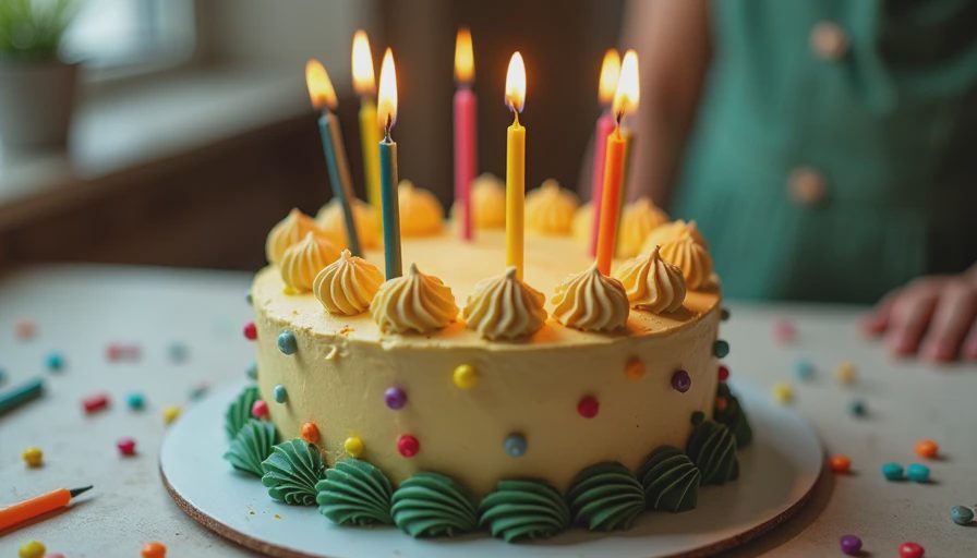 Visual context for dessert for birthdays